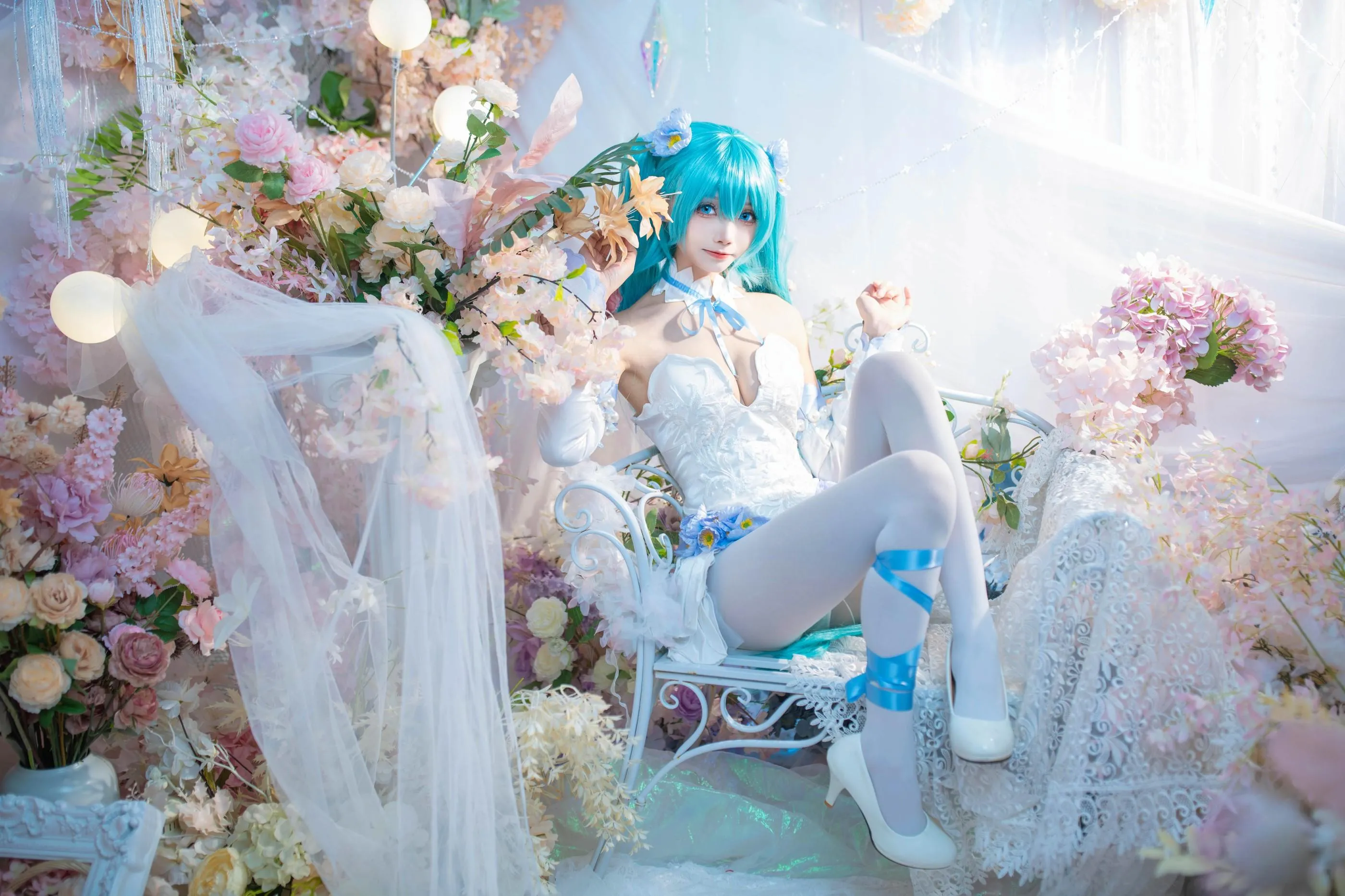 艾西Aiwest – NO.011 初音 粉蝶花 [42P]插图6